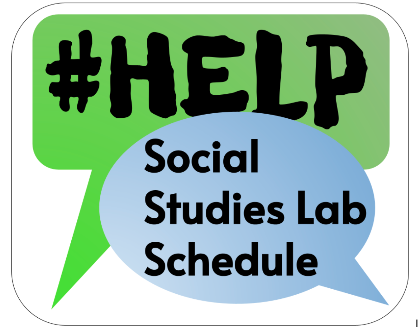 BUTTON Hashtag Help Social Studies Lab Schedule link